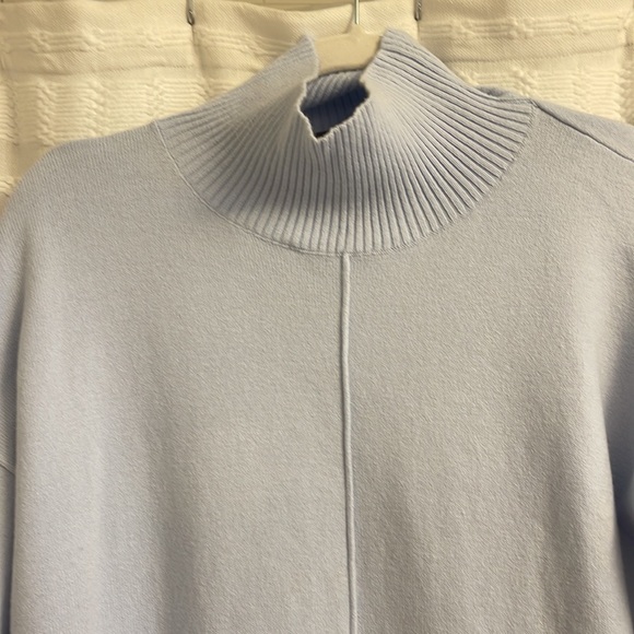 French Connection Baby Blue Turtleneck Sweater Medium - Picture 4 of 6